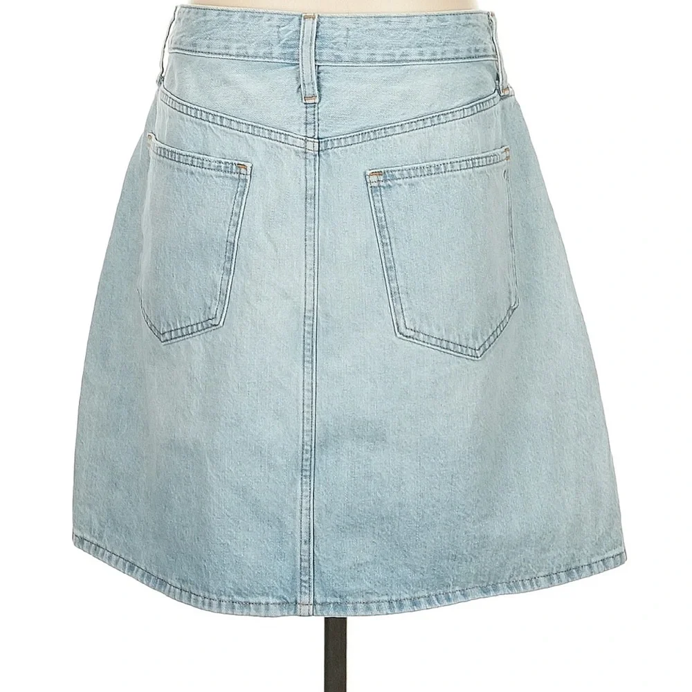 Madewell Light Blue A-Line Denim Skirt NWOT - Picture 2 of 5